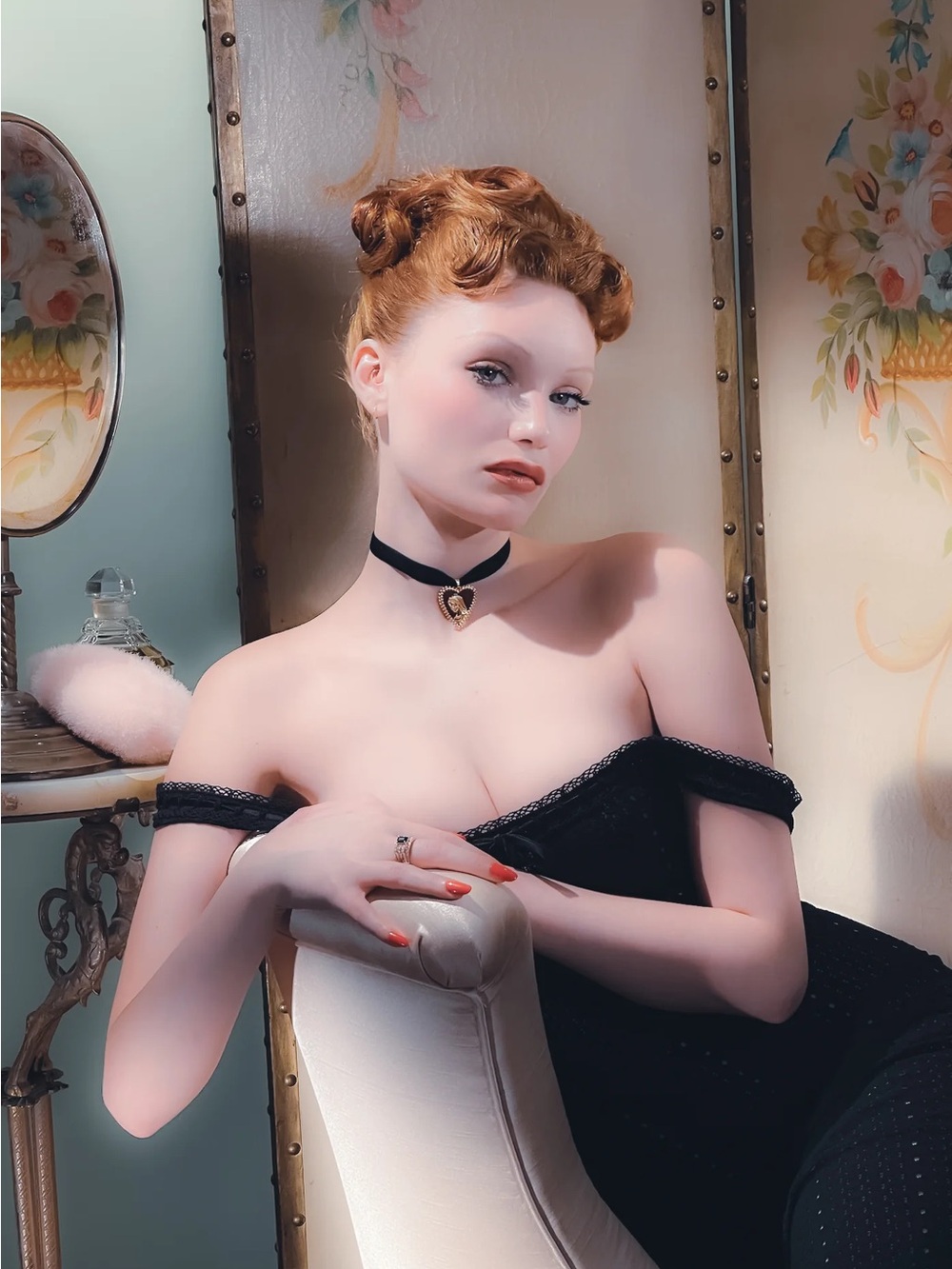 Mirror Palais x M Jewelers Virgin Choker, RARE limited edition Red & Gold